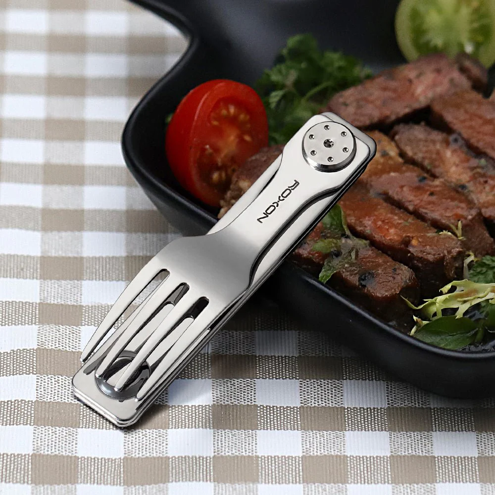 2-in-1 Folding Cutlery Set Knife & Fork - Image 11