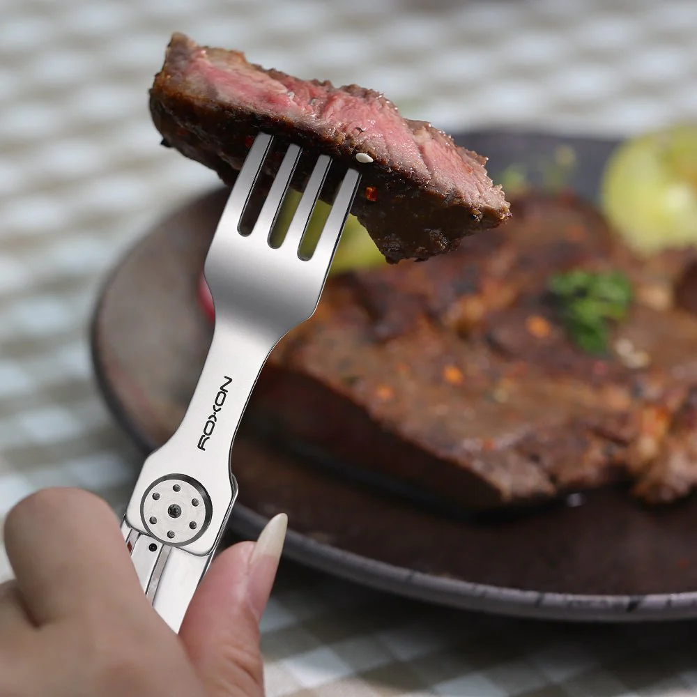 2-in-1 Folding Cutlery Set Knife & Fork - Image 14