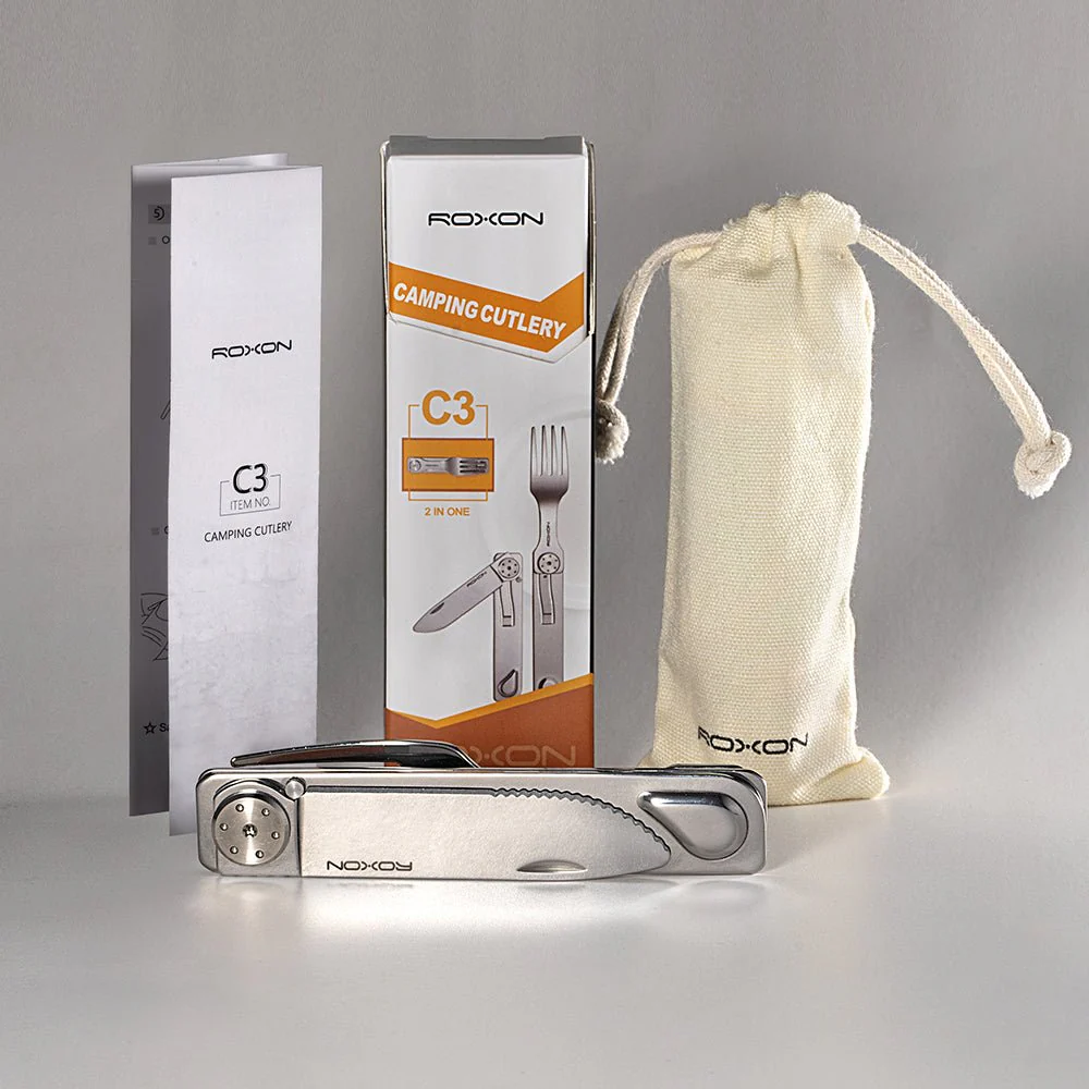 2-in-1 Folding Cutlery Set Knife & Fork - Image 9