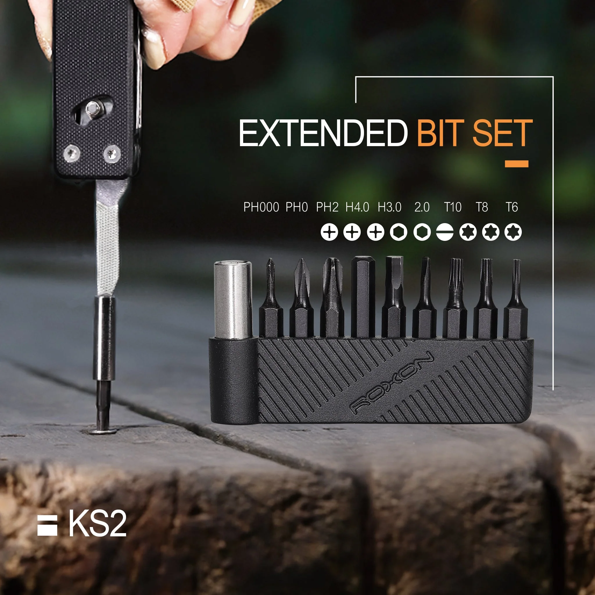 ROXON 4mm 9-Piece Extended Bits Set - Image 5