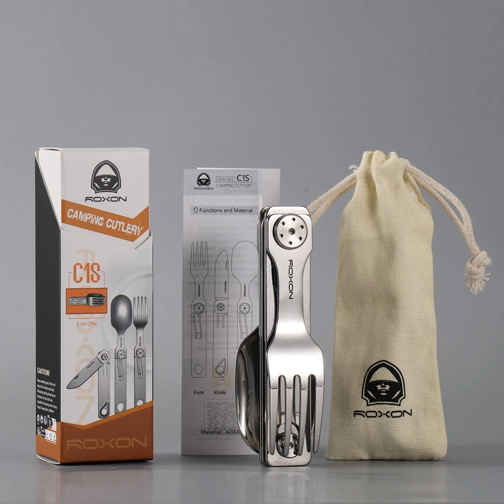 3-in-1 Folding Cutlery Travel Set - Image 6