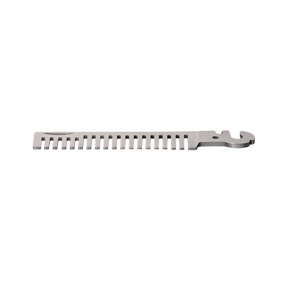 Stainless Steel Comb - Long, 1 slot - Image 3
