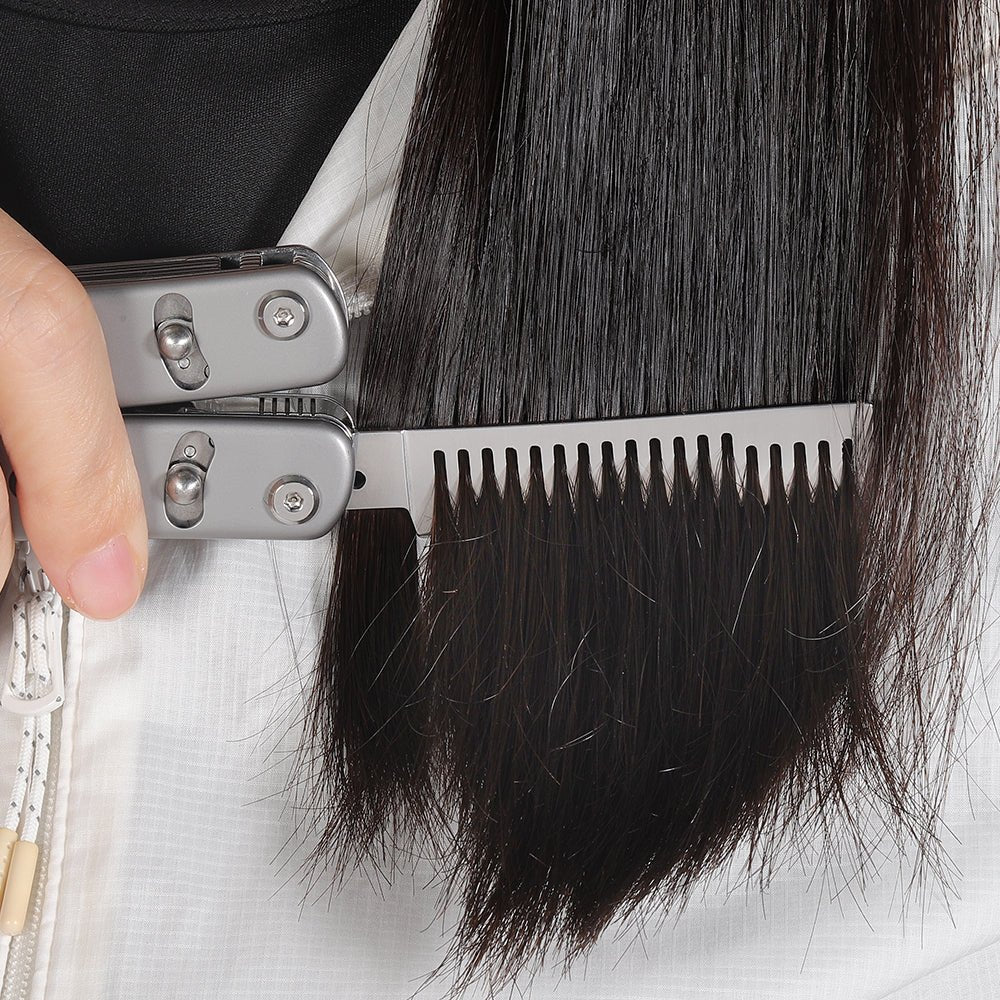 Stainless Steel Comb - Long, 1 slot - Image 5